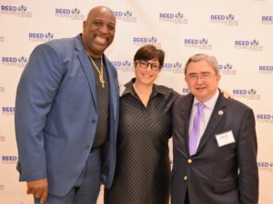 From left: Karl Towns, president, Kat Team Foundation; Jill Nadison, CEO, REED Foundation for Autism; Dr. Peter Mercer, president, Ramapo College of NJ
